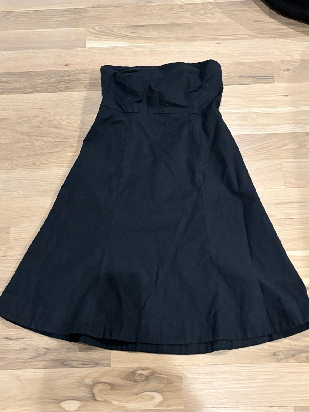 GAP Strapless Black A-Line Dress